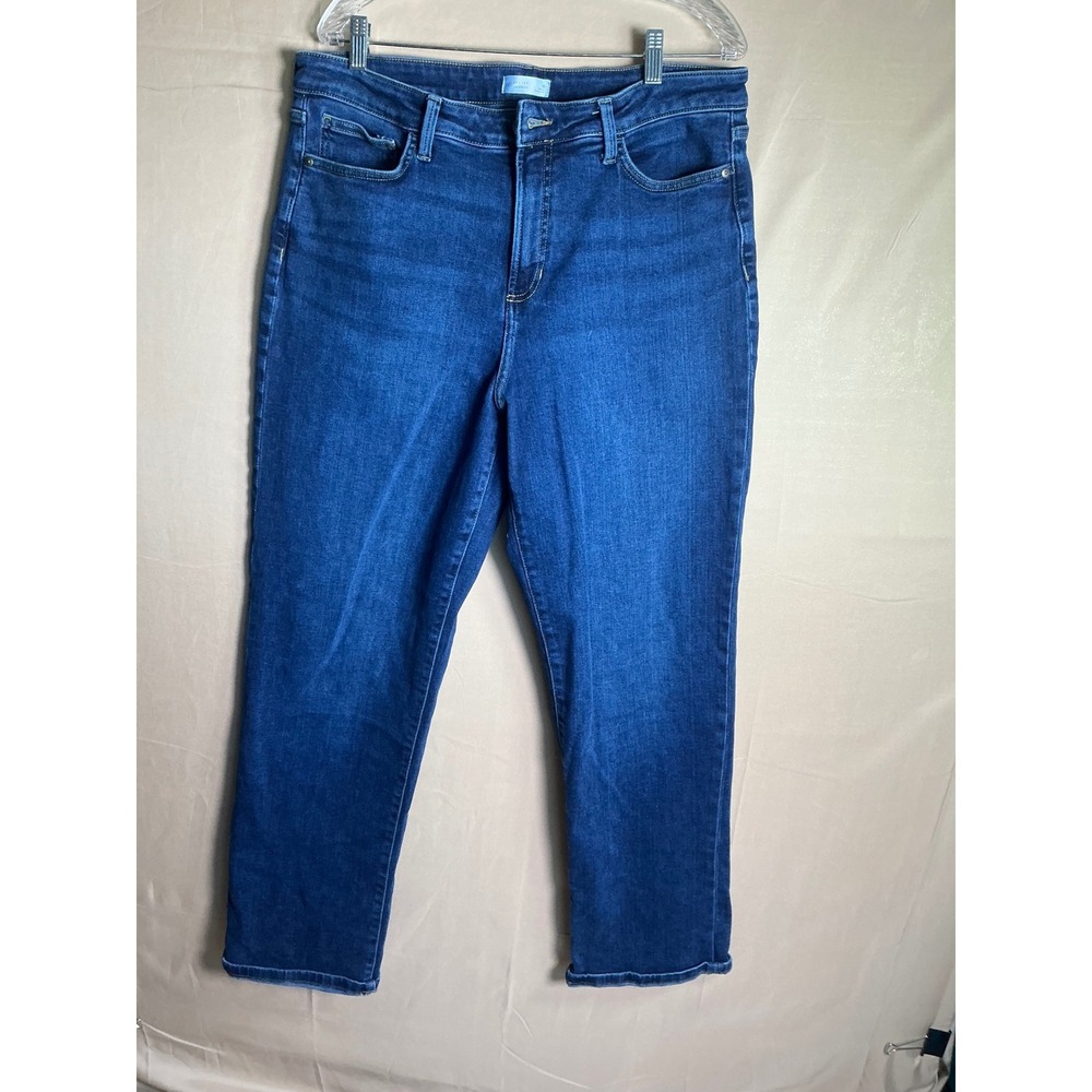 Lauren Conrad‎ Womens High Rise Straight Leg Jeans Dark Wash Size 16 - Picture 2 of 10
